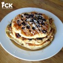 Gluten Free Gingersnap Blueberry Chocolate Chip Pancakes